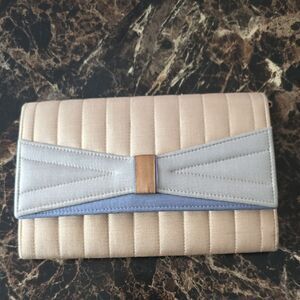 Jim Thompson Handbag- Small Muilticolor Tan/beige Textured Evening Bag Purse